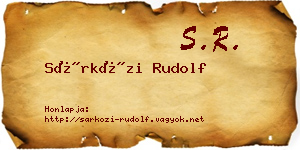 Sárközi Rudolf névjegykártya